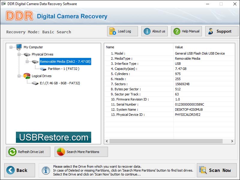Windows 7 Digital Camera Data Restore 5.3.1.2 full