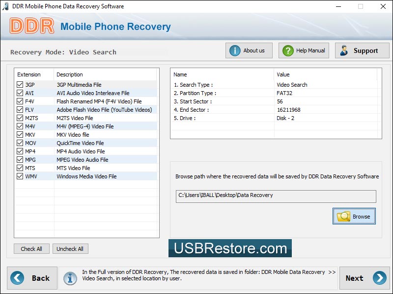 Mobile Phone Data Restore screenshot