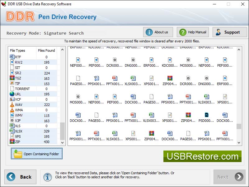 USB Restore screenshot