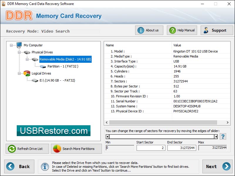 Windows 8 Memory Card Restore Software 5.0.1.2 full Windows 8 Memory Card Restore Software full