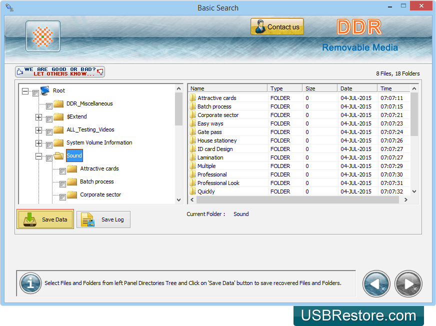 Save recovered files